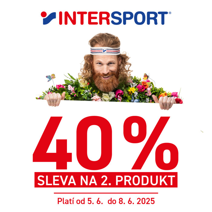 SLEVA 40 % NA 2. PRODUKT v Intersport!